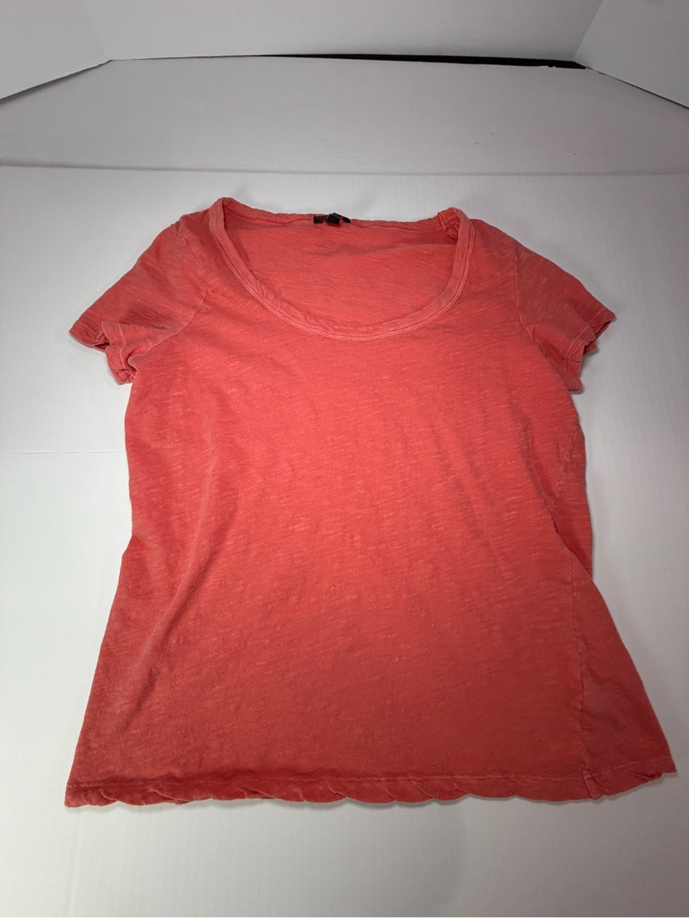 Talbots Coral Scoop Neck Short Sleeve Tee